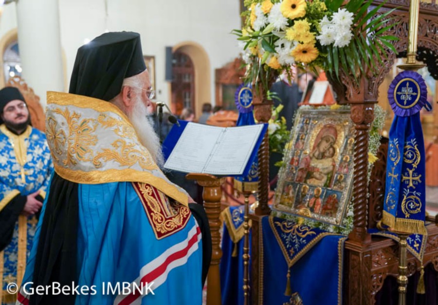 Η Ακολουθία των Β΄ Χαιρετισμών στον Ι. Ν. Κοιμήσεως Θεοτόκου Ναούσης