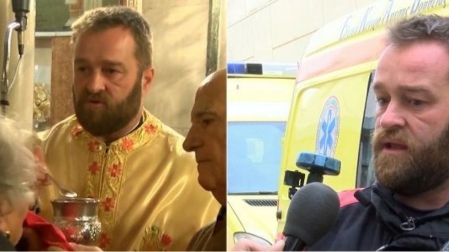 π. Απόστολος: Από την Εκκλησία στη… «μάχη» των διασώσεων του ΕΚΑΒ