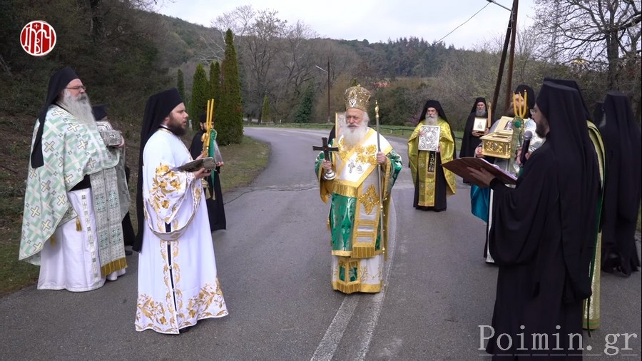 Λιτανεία στην Ι. Μ. Παναγίας Δοβρά Βεροίας υπέρ καταπαύσεως της πανδημίας