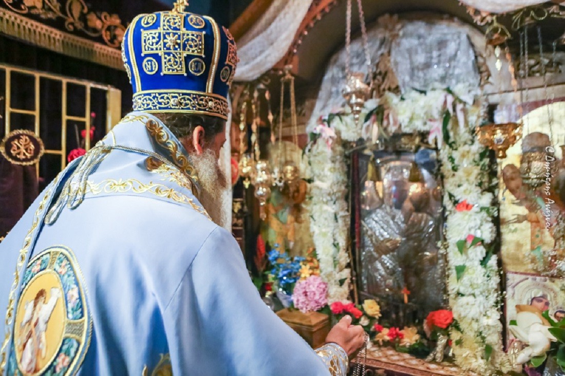 Φθιώτιδος Συμεών: «Η Παναγία μας βοηθός παντί τω εργαζομένω το αγαθόν»