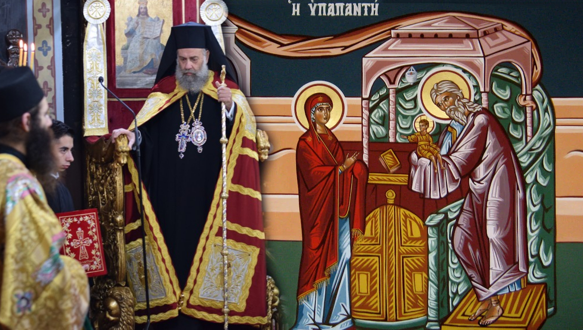 Καταβασίες Υπαπαντής  «Χέρσον αβυσσοτόκον» ψάλλει ο  Μητροπολίτης Θεσσαλιώτιδος Τιμόθεος