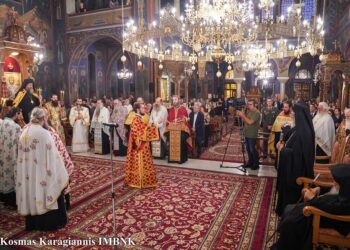Πολυαρχιερατικός Εσπερινός για τον Άγιο Καλλίνικο στην Έδεσσα