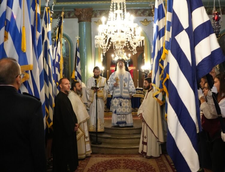 Ο Αρχιεπίσκοπος Μαδάβων στα Γιαννιτσά για τον εορτασμό της Εθνικής Επετείου 28ης Οκτωβρίου 1940