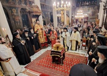 Πολυαρχιερατικός Εσπερινός για τον Άγιο Δημήτριο στη Χαλκίδα