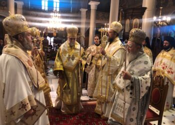 Η πρώτη Αρχιερατική Θεία Λειτουργία του Επισκόπου Σκοπέλου Νικοδήμου