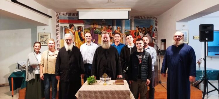 Αγιασμός στο Παράρτημα της Σχολής Βυζ. Μουσικής στην Αγιά