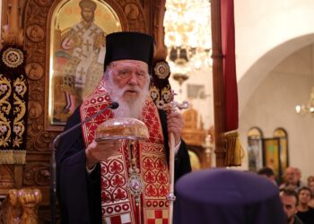 Ο Αρχιεπίσκοπος στον Εσπερινό του Αγίου Δημητρίου στο Μπραχάμι