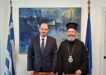 Συνάντηση του Αρχιεπισκόπου Αυστραλίας με τον Υφυπουργό Απόδημου Ελληνισμού