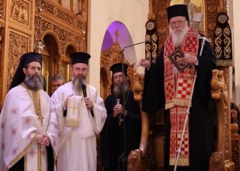 Ο Αρχιεπίσκοπος στον Εσπερινό του Αγίου Δημητρίου στο Μπραχάμι