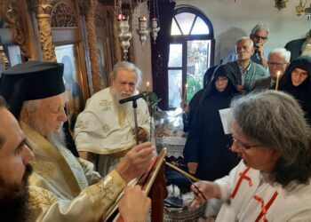 Κουρά Μοναχής στην Ιερά Μονη Αγίου Αντωνίου Αχλαδερής