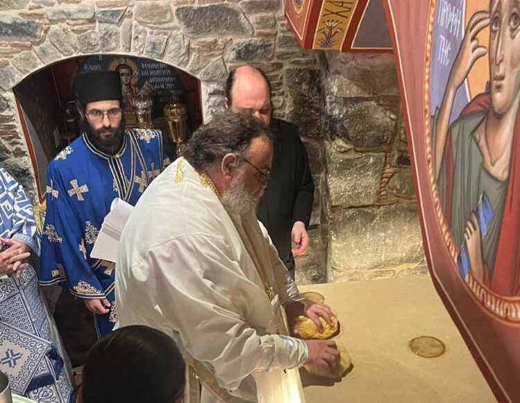 Εγκαίνια Παρεκκλησίου του Προφήτου Αββακούμ στο οποίο βρίσκεται εντός ο τάφος του Οσίου