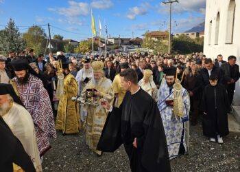 Εγκαινιάστηκε ο πρώτος ενοριακός ιερός ναός αφιερωμένος στον Άγιο Καλλίνικο Εδέσσης