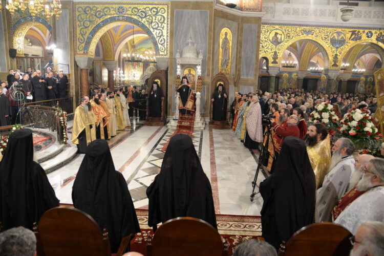 Ὁ Ἑσπερινός τῆς ἑορτῆς τοῦ Ἀποστόλου Ἀνδρέου, στήν Πάτρα