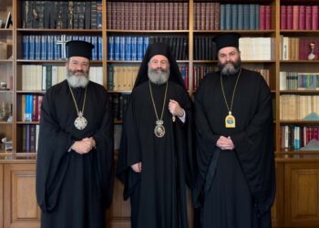 Επίσκεψη του Επισκόπου Μεσαορίας Γρηγορίου στον Αρχιεπίσκοπο Αυστραλίας Μακάριο