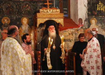 Πανηγυρικός Εσπερινός Παμμεγίστων Ταξιαρχών στον Λουτρότοπο Άρτης