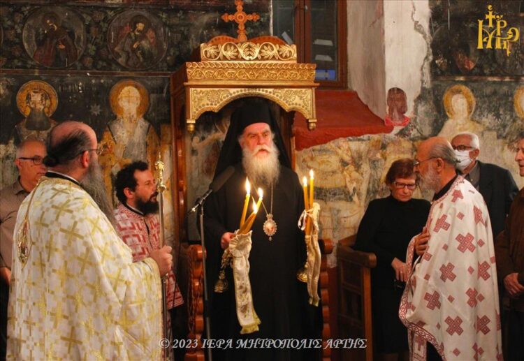 Πανηγυρικός Εσπερινός Παμμεγίστων Ταξιαρχών στον Λουτρότοπο Άρτης