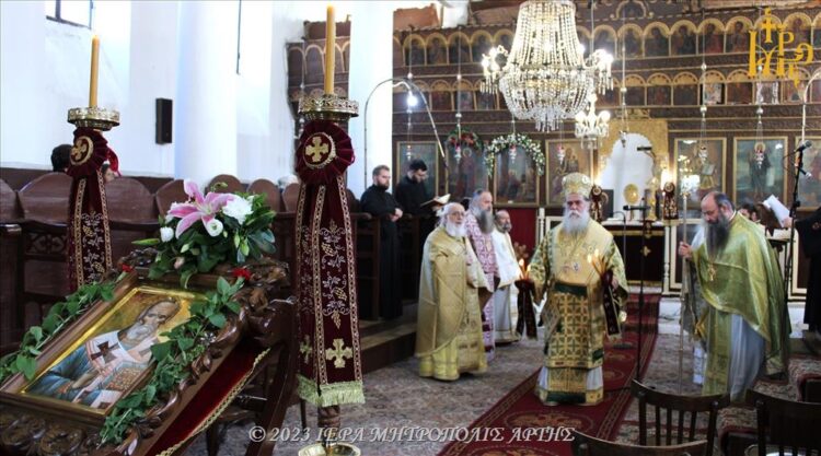 Ο εορτασμός του Αγίου Δαμασκηνού του Στουδίτου, Επισκόπου Ναυπάκτου και Άρτης