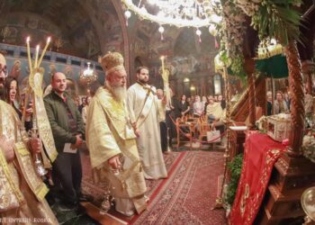 Ο Χαλκίδος Χρυσόστομος ταπεινός προσκυνητής του Αγίου Ιωάννου του Χρυσοστόμου