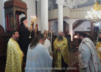 Πανηγυρικός Εσπερινός Δαμασκηνού του Στουδίτου στην Άρτα