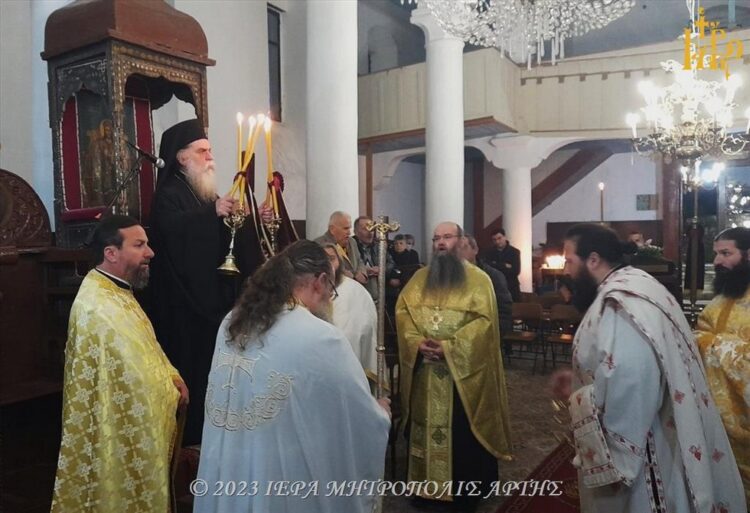 Πανηγυρικός Εσπερινός Δαμασκηνού του Στουδίτου στην Άρτα