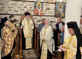 Πανηγυρικός Εσπερινός Παμμεγίστων Ταξιαρχών στο Ελευθεραί