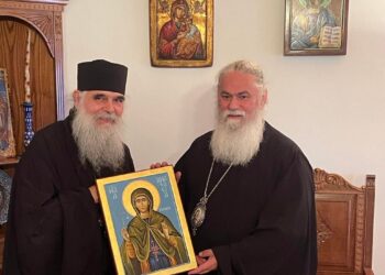 Προσκυνηματική επίσκεψη του Μητρ. Καλαβρύτων στο Περιβόλι της Παναγίας