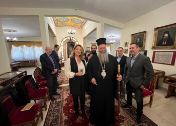 Συνάντηση εργασίας με την Πρόεδρο του ΕΟΤ στο Μητροπολιτικό Μέγαρο Κατερίνης