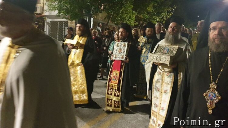 Ο Μεθέορτος Εσπερινός και η Λιτάνευση της Ιεράς Εικόνος του Αγίου Γεωργίου στον Καρέα