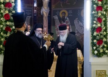 Παρουσία του Αρχιεπισκόπου ο Εσπερινός των ονομαστηρίων του Μητροπολίτη Μεσσηνίας