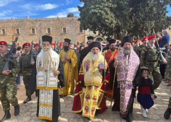 Ο εορτασμός της 157ης επετείου της Αρκαδικής Εθελουσίας στην Μονή Αρκαδίου