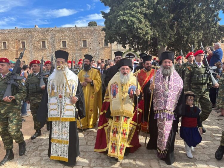 Ο εορτασμός της 157ης επετείου της Αρκαδικής Εθελουσίας στην Μονή Αρκαδίου