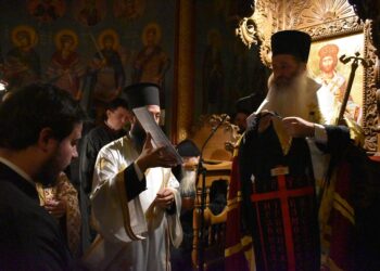 Κουρά μοναχού στο μοναστήρι του Οσίου Βησσαρίωνος του Αγαθωνίτου