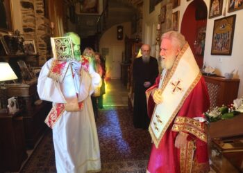 H εορτή του Οσίου Φιλαρέτου στην Ι.Μ. Σύρου