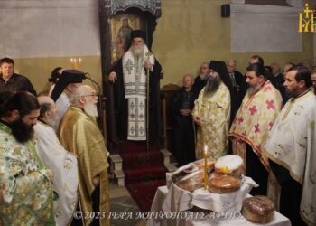 Πανηγυρικός Εσπερινός Αγίου Σπυρίδωνος στην Άρτα