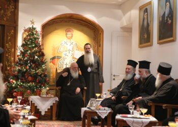 Ο Αρχιεπίσκοπος Ιερώνυμος στην Λαμία