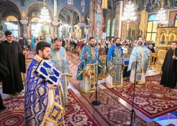Πανδήμως εορτάστηκε στον μεγαλοπρεπή Ναό του Αγίου Νικολάου Λαρίσης, η μνήμη του μεγάλου Ιεράρχου