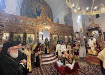 Πανηγυρικός Εσπερινός Αγίου Γεδεών του εν Τυρνάβω