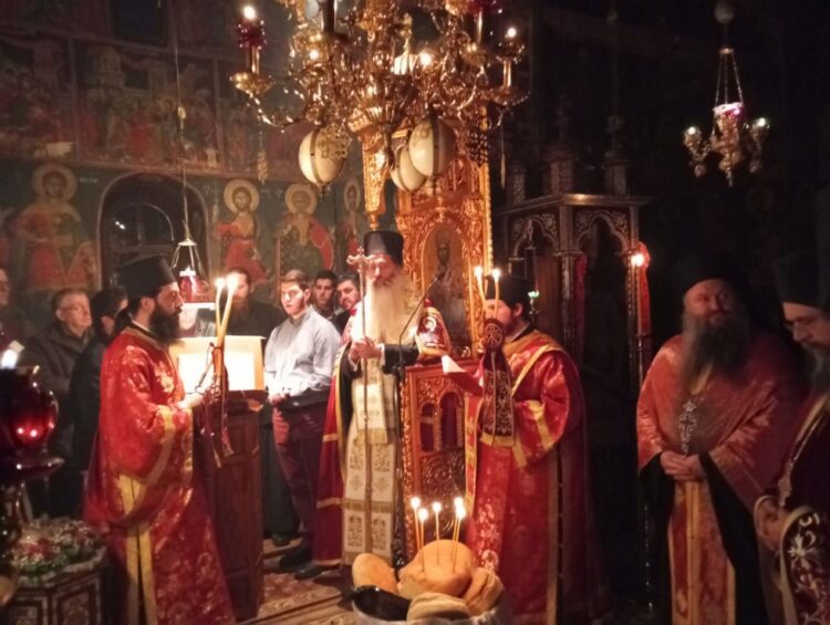 Ο Φθιώτιδος Συμεών χοροστάτησε στην Ι. Μονή Μεταμορφώσεως Σωτήρος Δρυοβούνου