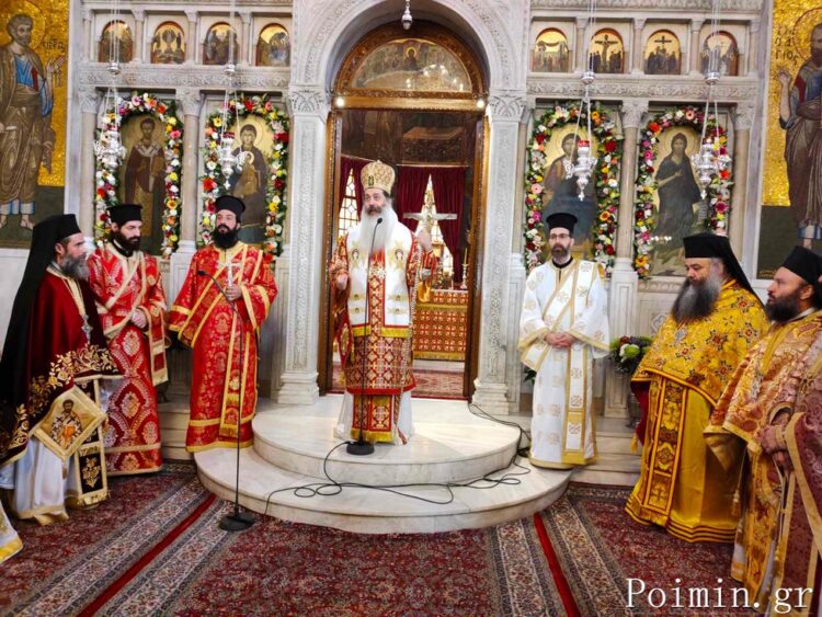 Ο Φθιώτιδος Συμεών στον εορτάζοντα Ναό του Αγίου Ελευθερίου στο Γκύζη