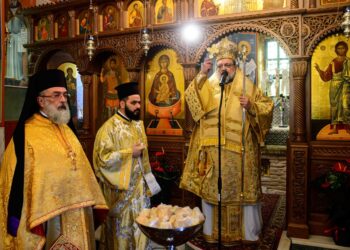 Ο Μεσσηνίας Χρυσόστομος στην Ιστορική Μονή Βελανιδιάς