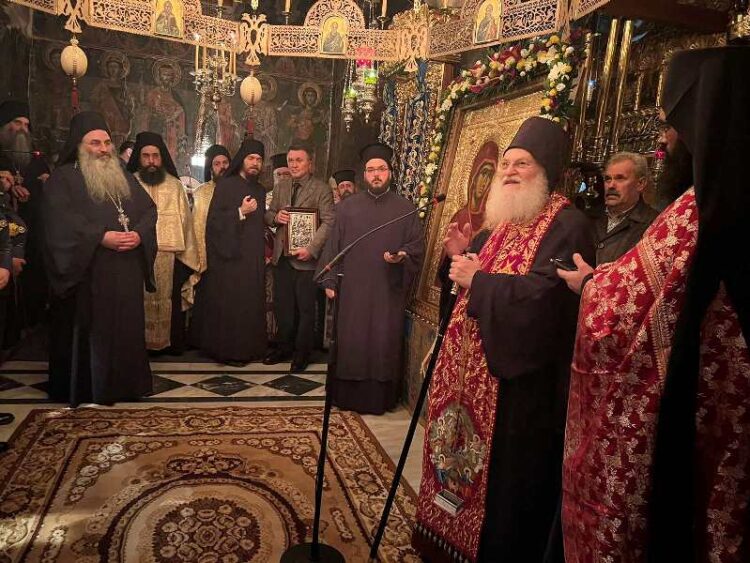 Ενθρόνιση της Παναγίας Ελαιοβρύτισσας στην Άνω Ιερά Μονή Ξενιάς