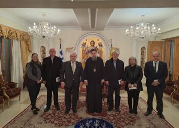 Επίσκεψη κλιμακίου της Γ.Σ.Ε.Β.Ε.Ε.  στον Μητροπολίτη Σερρών