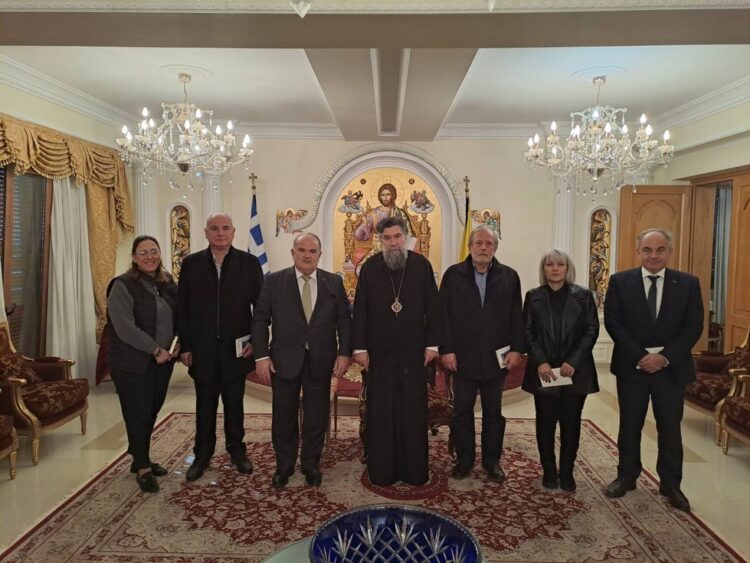 Επίσκεψη κλιμακίου της Γ.Σ.Ε.Β.Ε.Ε.  στον Μητροπολίτη Σερρών