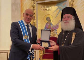 Επίσκεψη Δένδια στην Πατριαρχική Καθέδρα Αλεξανδρείας