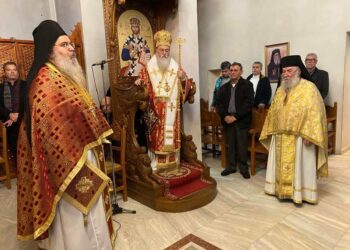 Η μνήμη του Αγίου Αθανασίου στην ομώνυμη γυναικεία Ιερά Μονή στην Πουλίτσα