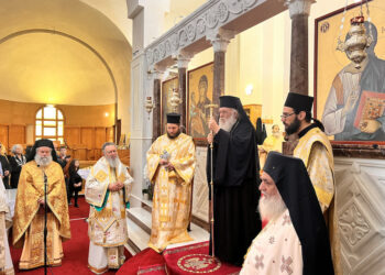 Ο Αρχιεπίσκοπος στην εις Διάκονον χειροτονία του Σωτήριου Κουτσούρη