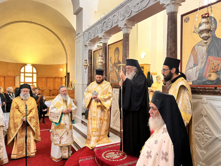 Ο Αρχιεπίσκοπος στην εις Διάκονον χειροτονία του Σωτήριου Κουτσούρη