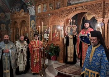 Πανηγυρικός Ἑσπερινός στήν Ἱερά Μονή Ὁσίου Θεοδοσίου τοῦ Κοινοβιάρχου