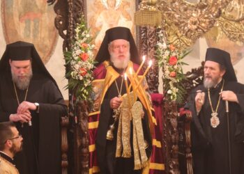 Πολυαρχιερατικός Εσπερινός στα Ιωάννινα για τα ονομαστήρια του Δεσπότη