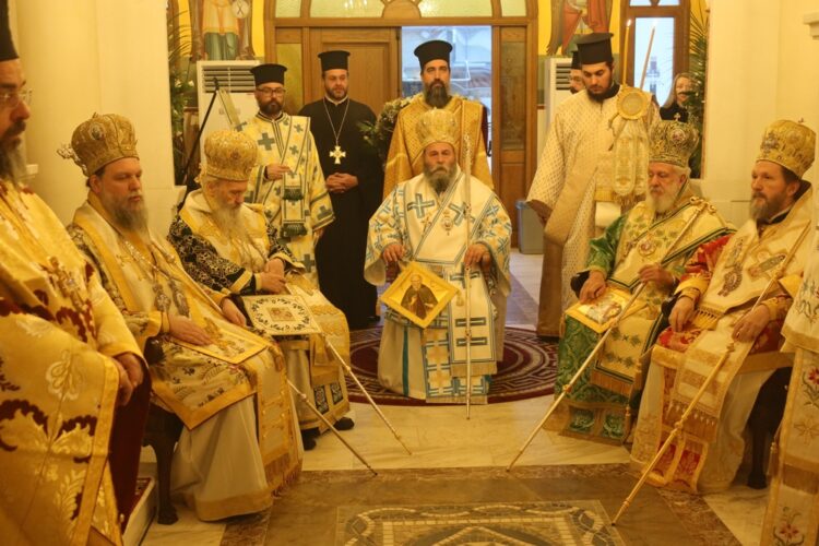Πολυαρχιερατικό συλλείτουργο για τα ονομαστήρια του Μητροπολίτου Ιωαννίνων